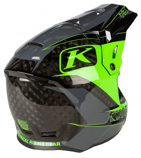 Шлем F3 Carbon Helmet ECE Шлем F3 Carbon Helmet ECE зелёный